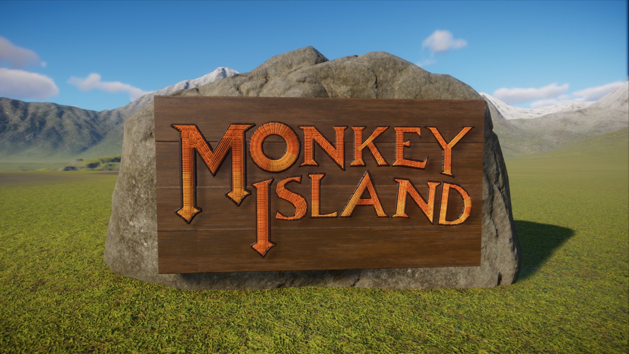 Monkey Island Logo / Sign by Haribo