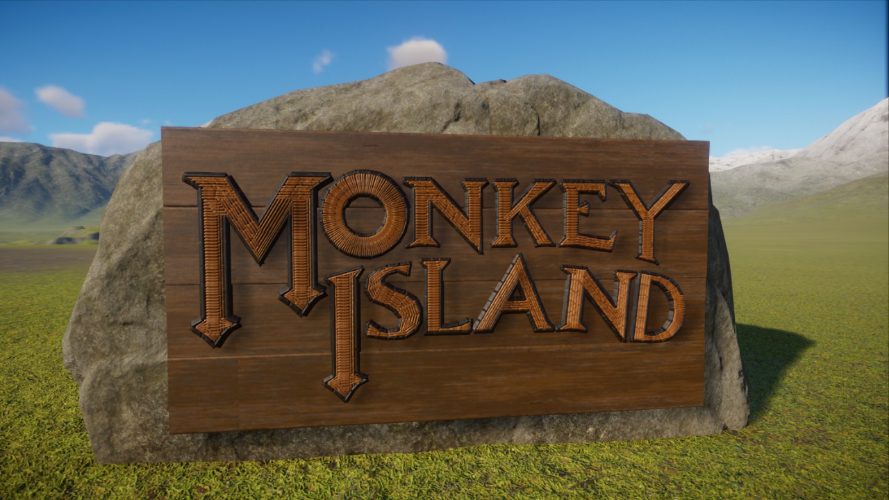 Monkey Island Logo / Sign by Haribo (recolorable)