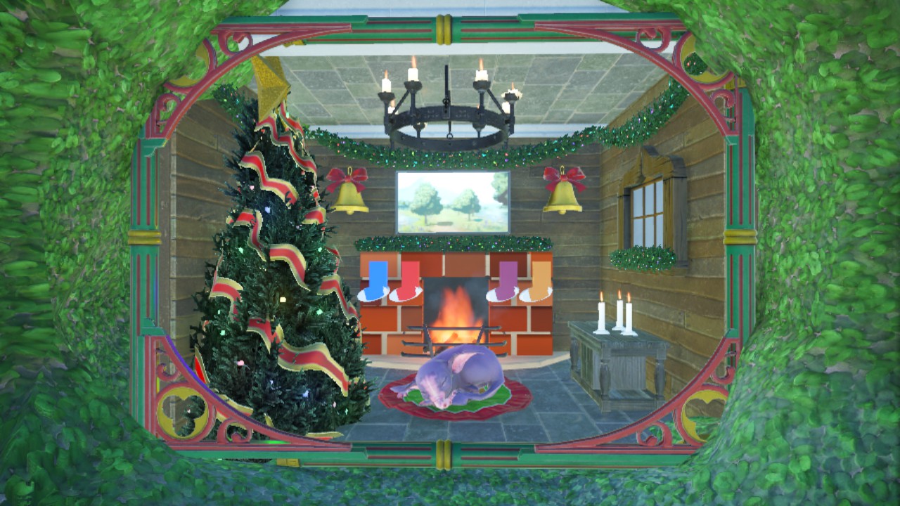 Stockings on the fireplace