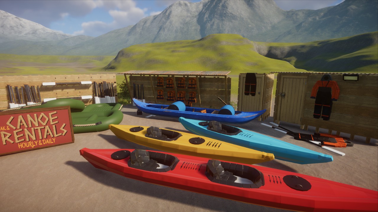 Kayak and Canoe Rentals Set by Haribo