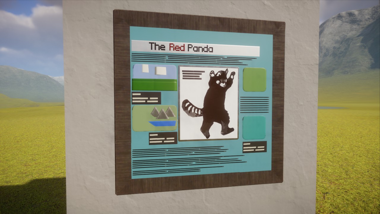 Small Red Panda Sign by Haribo