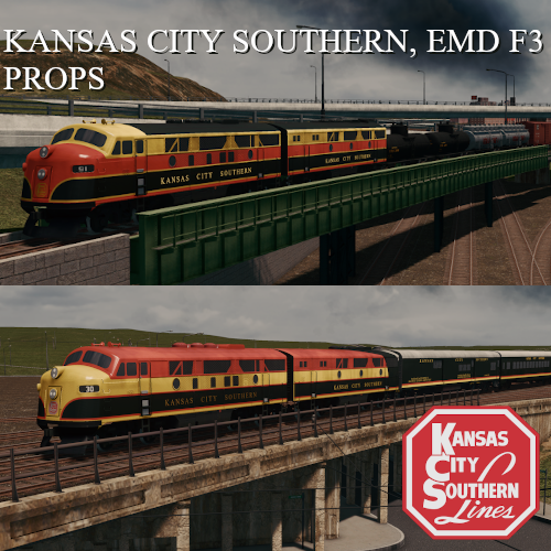 KCS EMD F3 Prop pack preview