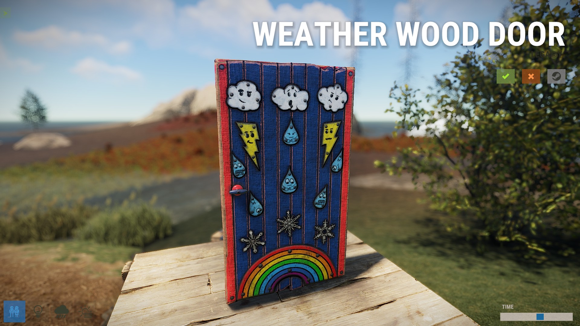 Weather Wood Door