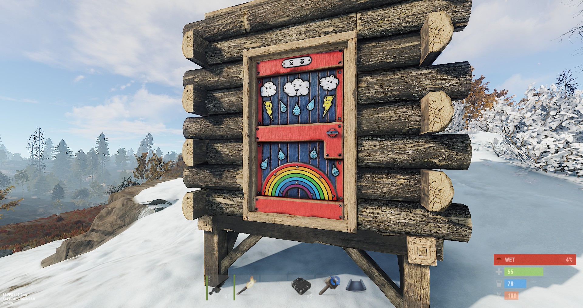 Weather Wood Door