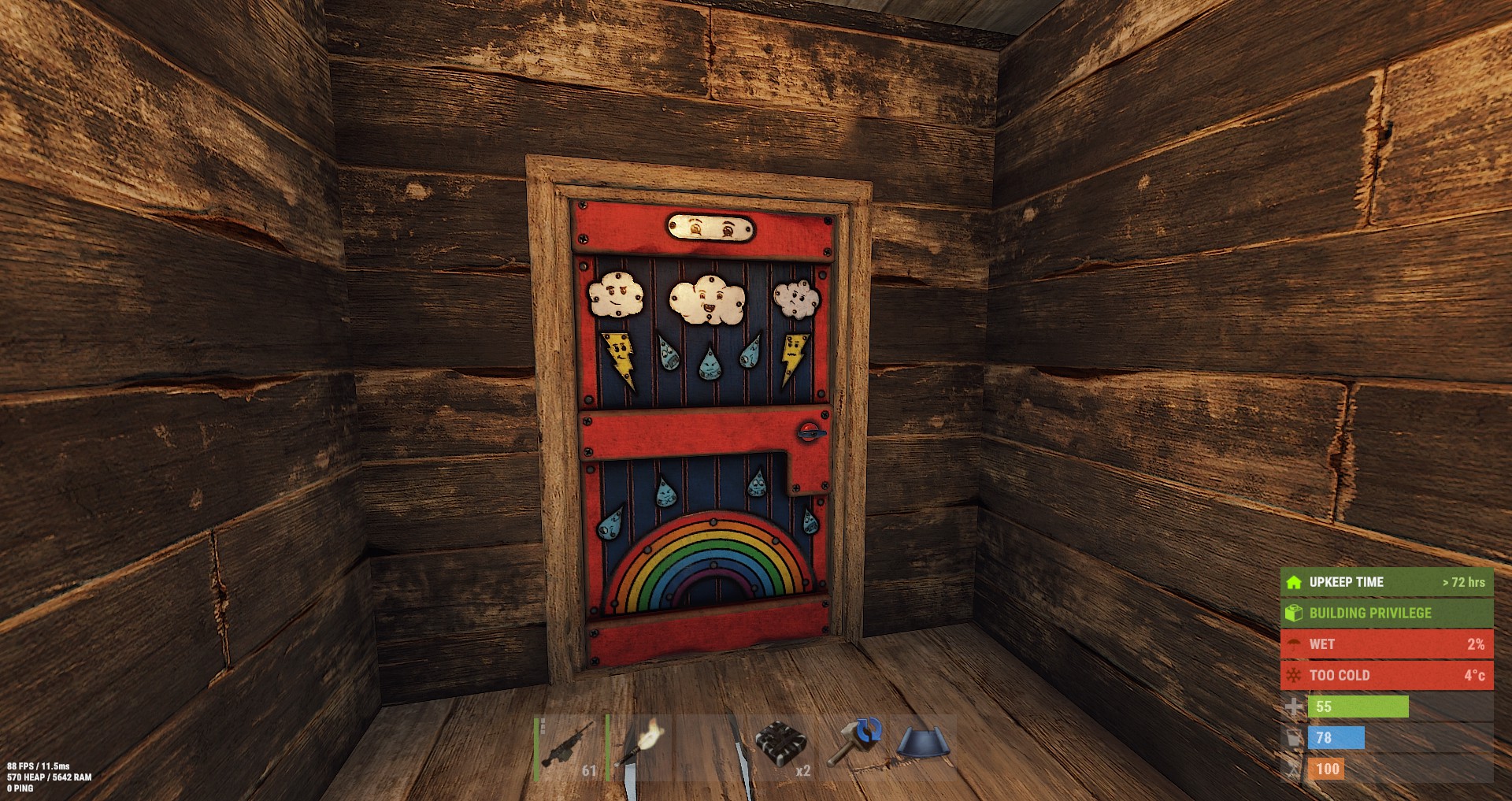 Weather Wood Door
