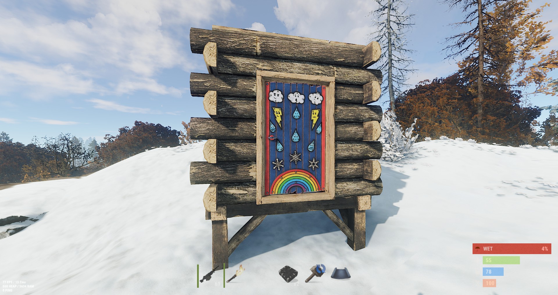 Weather Wood Door