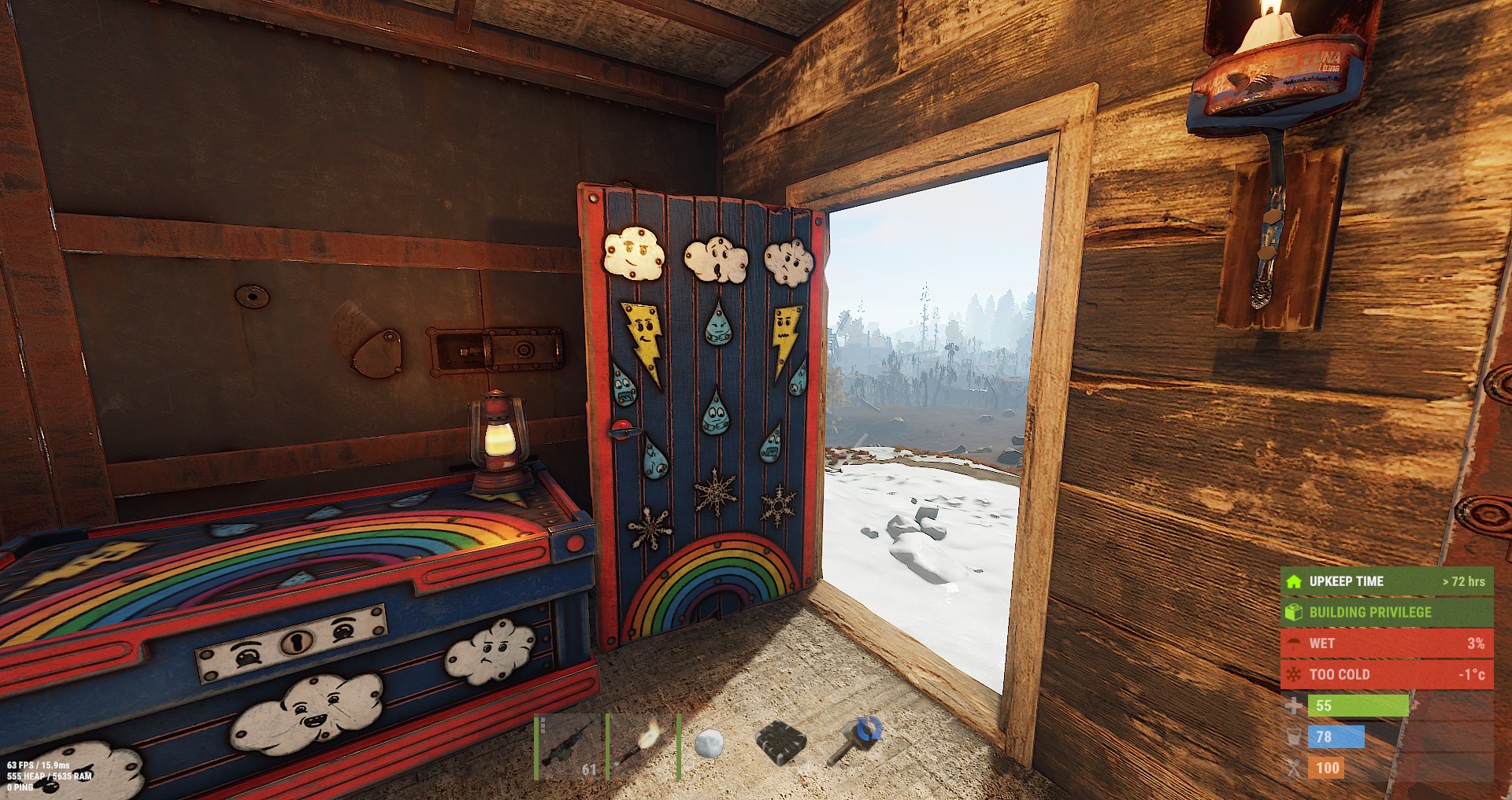 Weather Wood Door