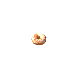 A sesame seed bagel