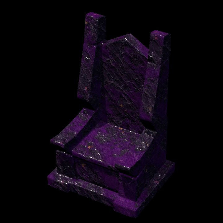Throne Purple Obsidian