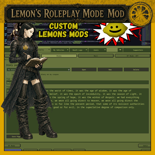 Lemon's RP Mode – Project Zomboid Mod