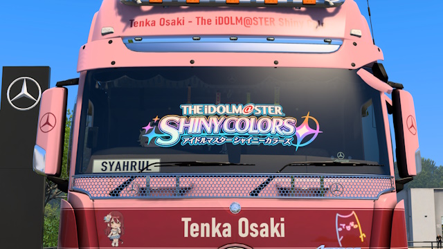 Mercedes Actros MP4 THE iDOLM@STER Shiny Colors Windscreen Decal