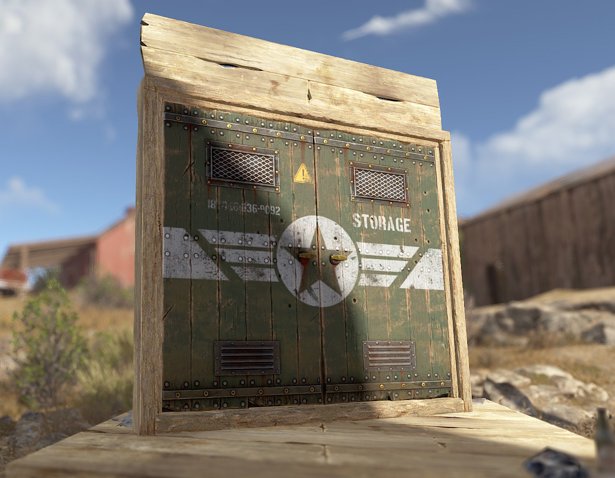 Military Storage Wooden Double Door thumbnail 7
