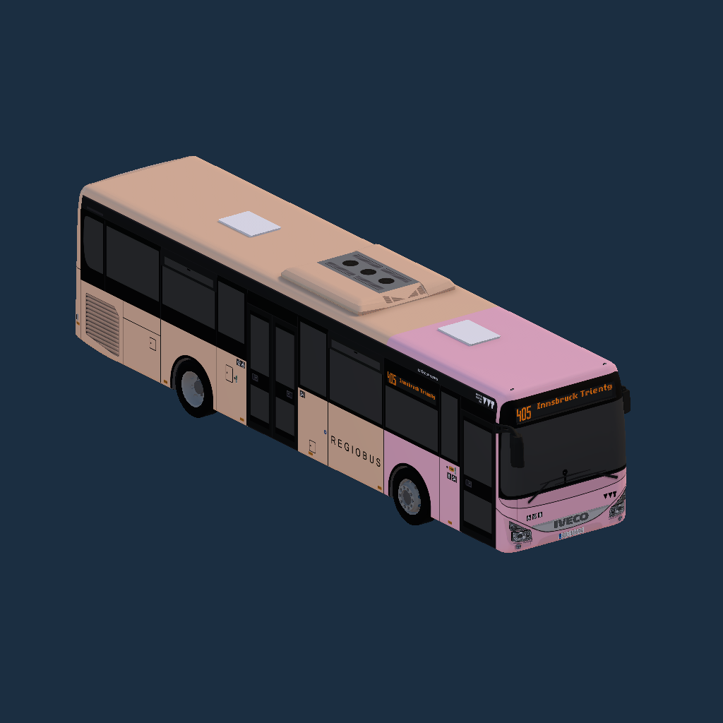 VVT Postbus - IVECO Crossway LE 12M - VVT Design 2023 - pink-orange (hin-her)