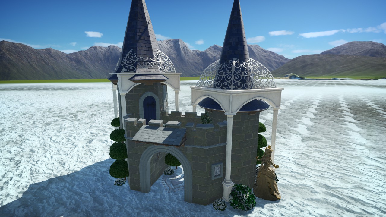 Royal Winter Castle Decor