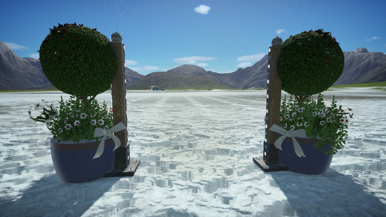 Frozen Topiary Winter decor