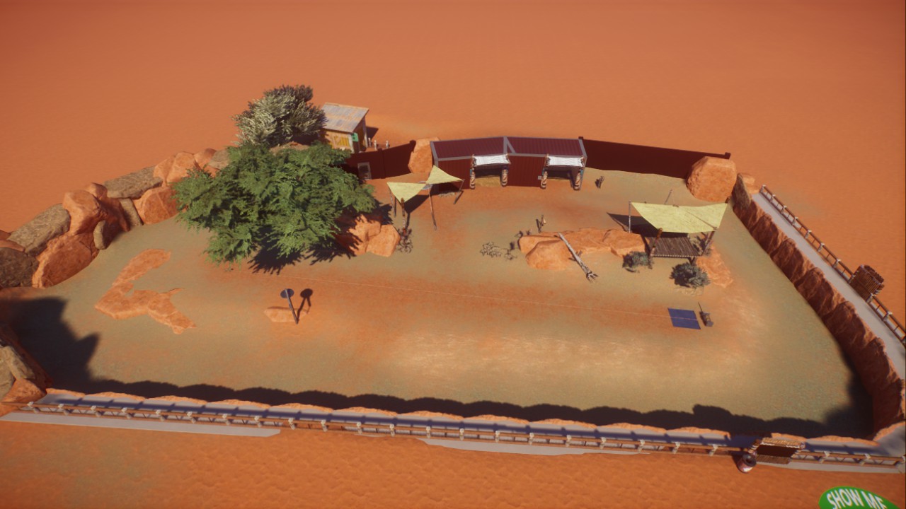 Cheetah Habitat with run device