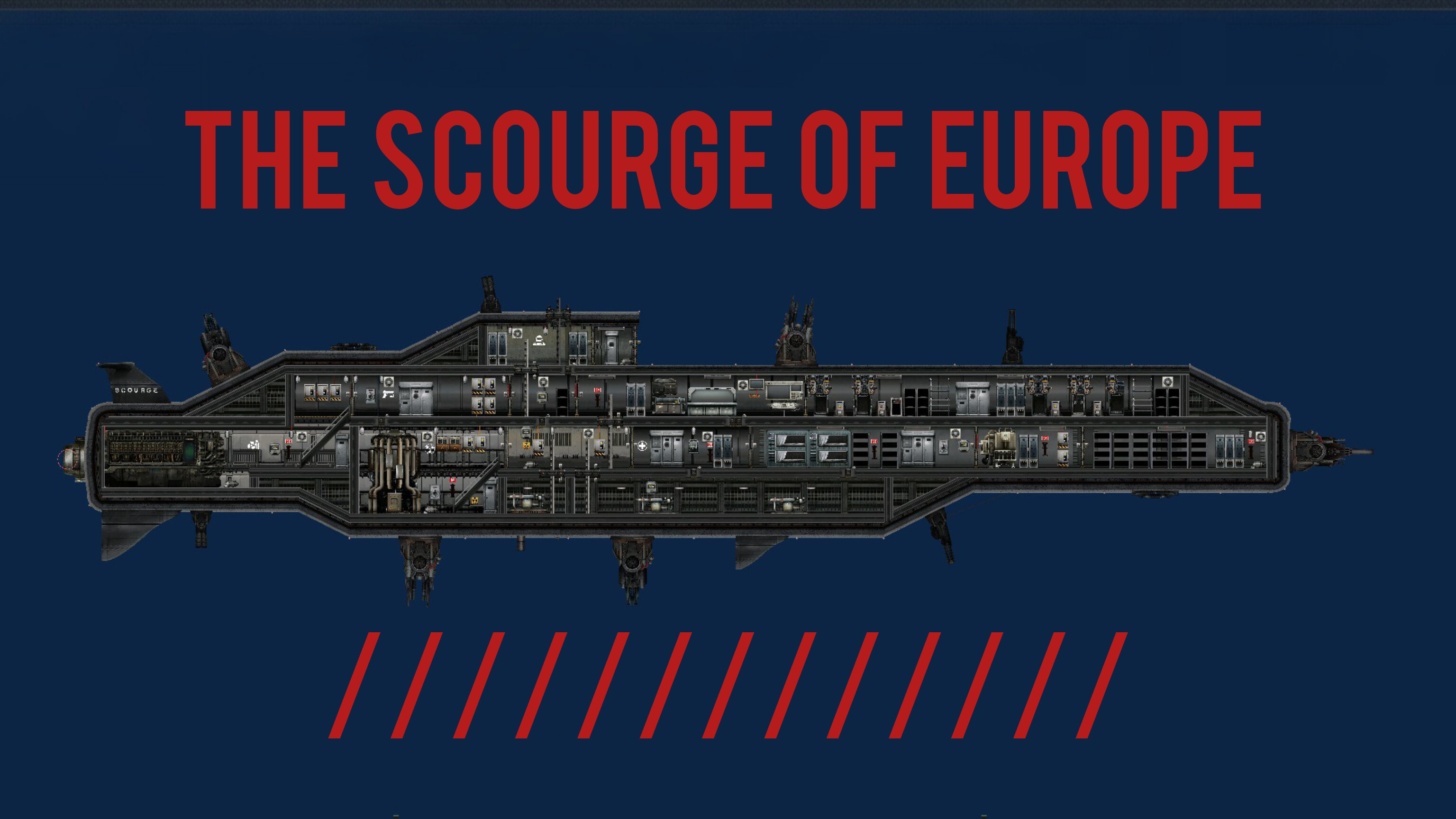 The Scourge of Europe attack submarine – Barotrauma Mod