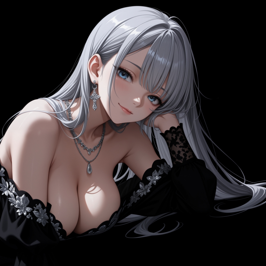 Girl | Dark Background | Dark & Colored Versions | 4K
