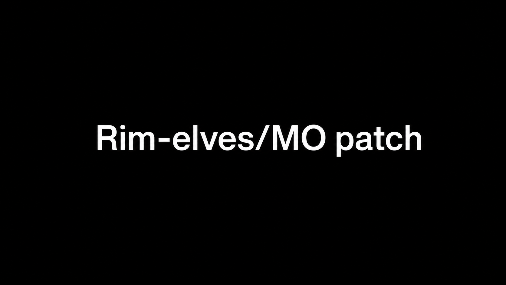 Rim-Elves/Medieval Overhaul patch