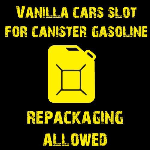 Canister Gasoline slot in car