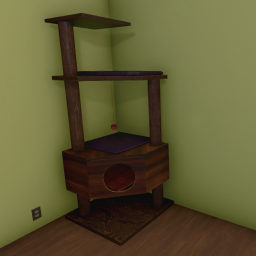 Cat Tree Dark (Corner)