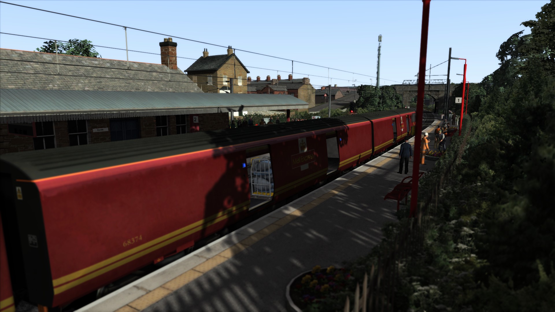 Royal Mail 325006 Express 12 Car OHE Electric Service Glasgow to Preston Part 2 of 4  (This leg is Carstairs to Gretna)