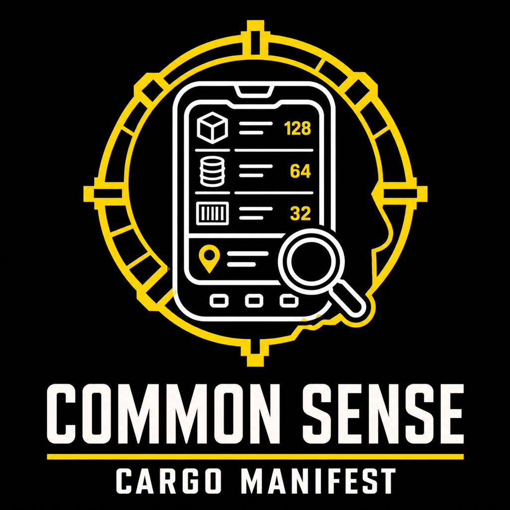 Common Sense Cargo Manifest preview