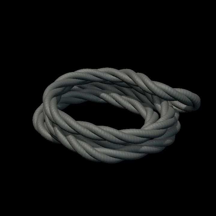 Coil of rope colourable