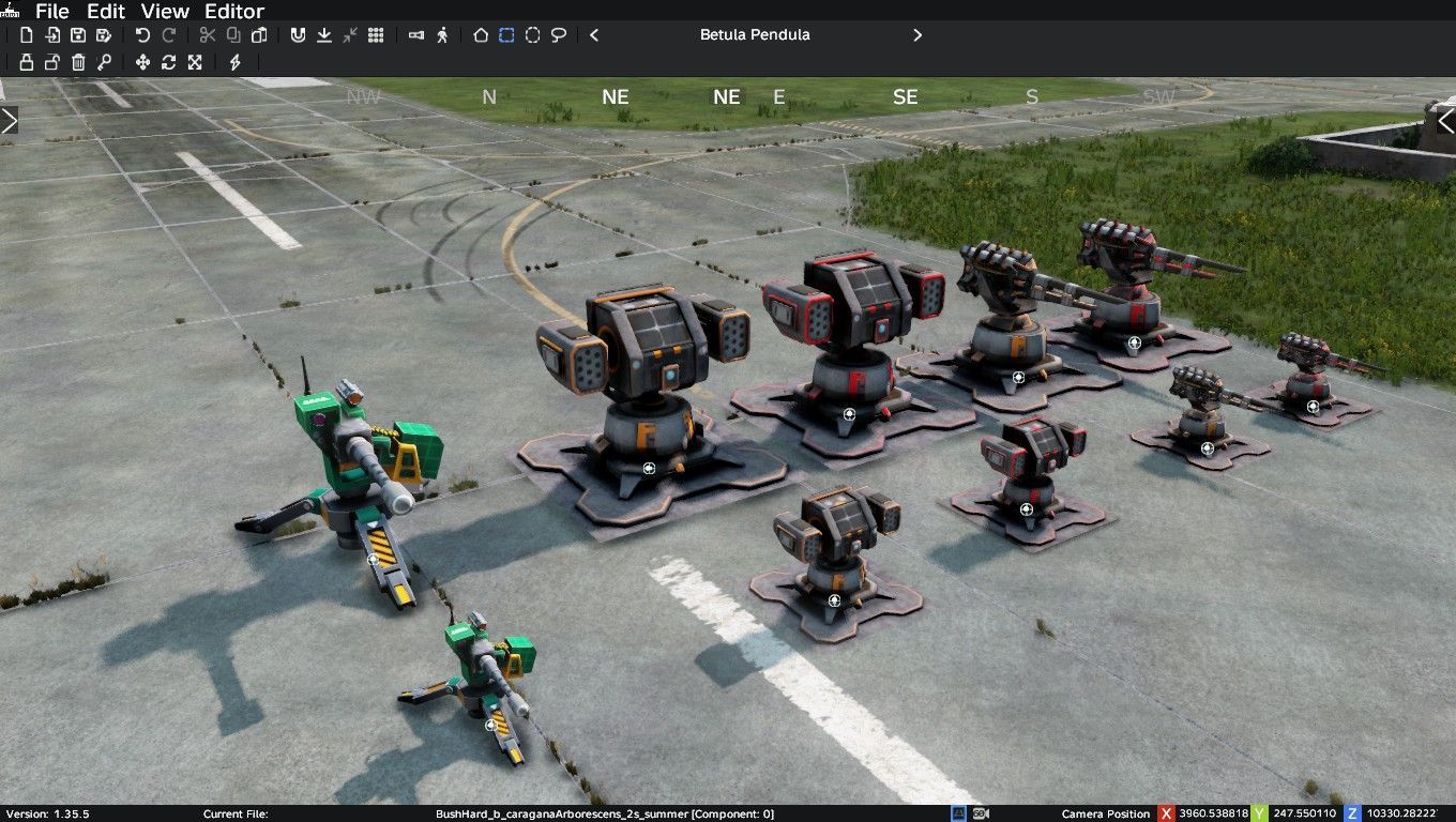 Sci-fi static Gun Turret Pack 1