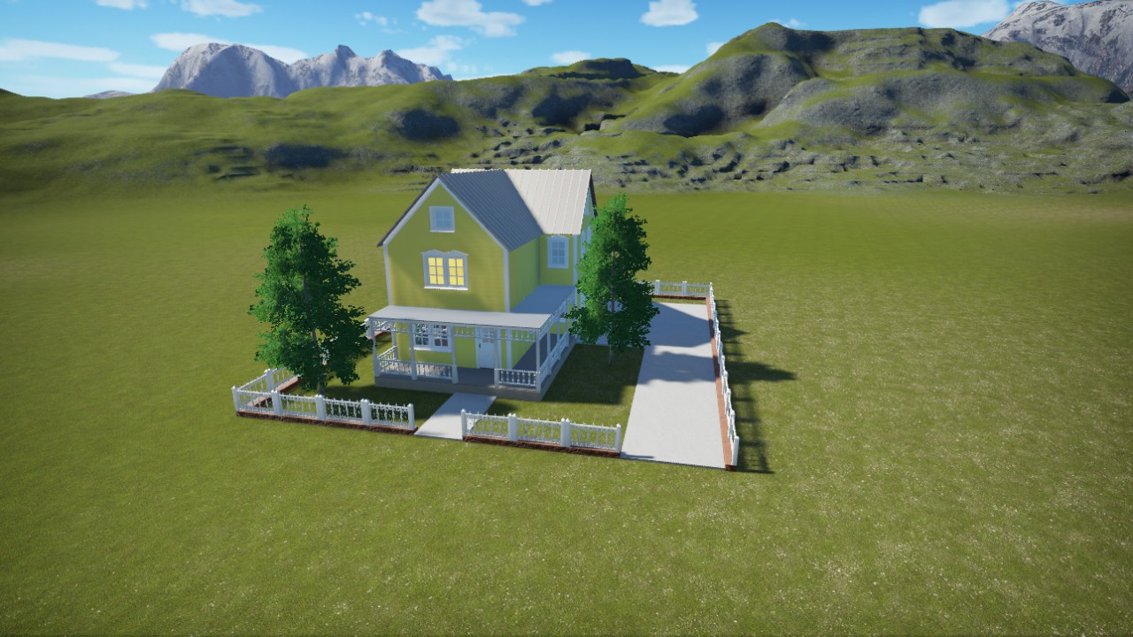 Private House With Garage.