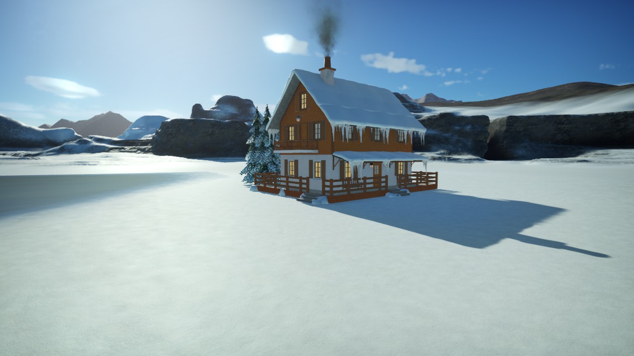 House in Winter Time.