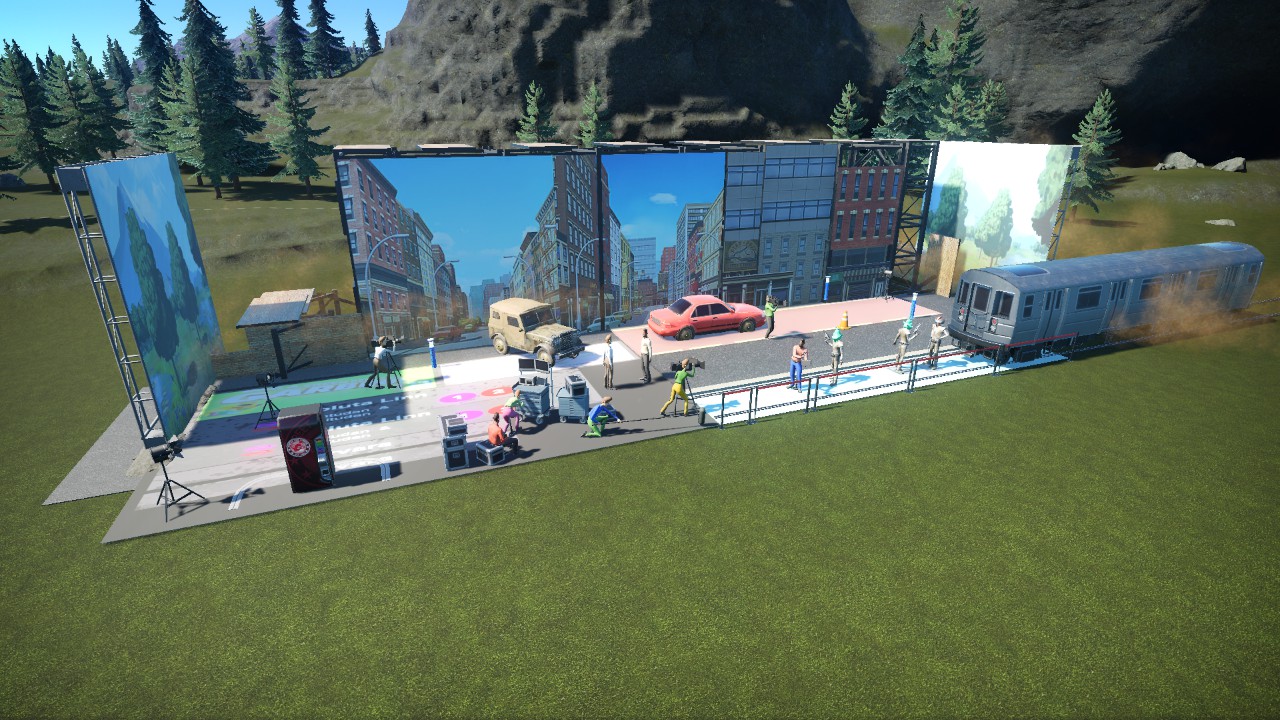 Hollywood  movie set