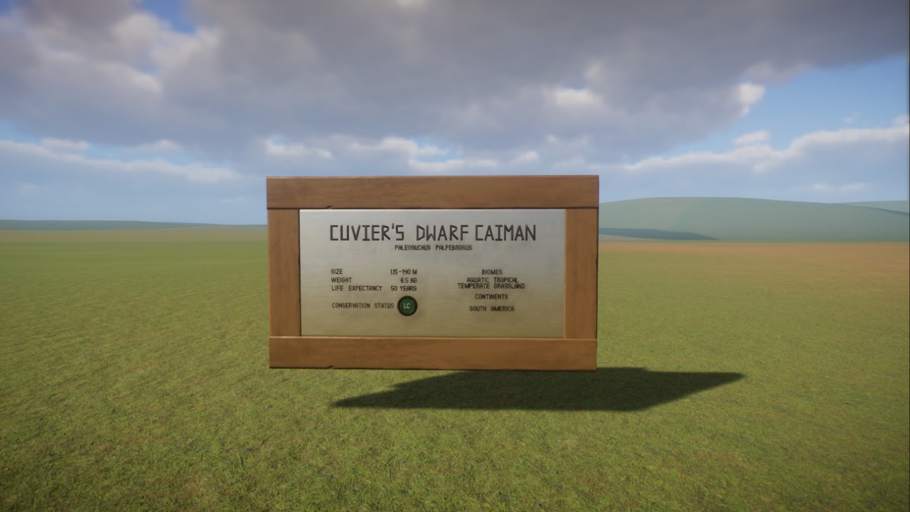 Cuvier's dwarf caiman education board