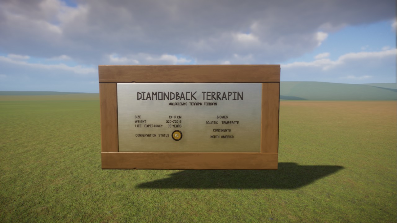 Diamondback terrapin education board