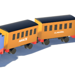 Smallest Annie and Clarabel in Brick Rigs