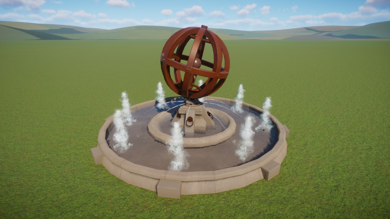 Adventure Theme - Globe Fountain