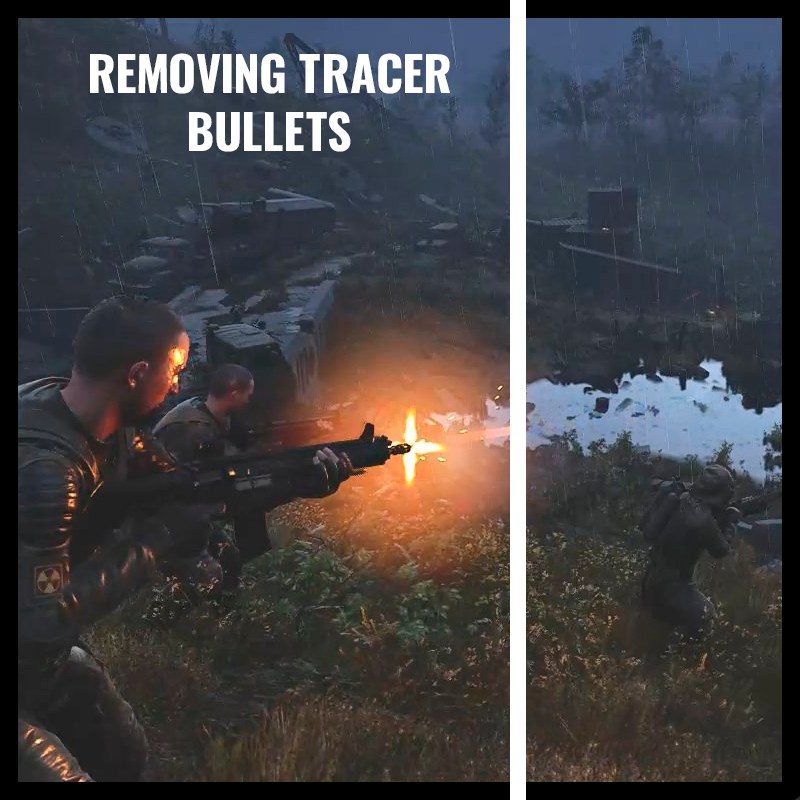 Remove bullet trace