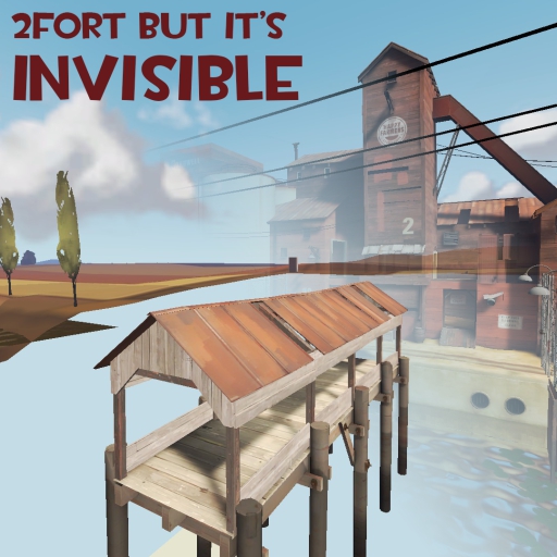 2Fort but the map is Invisible – Team Fortress 2 Mod