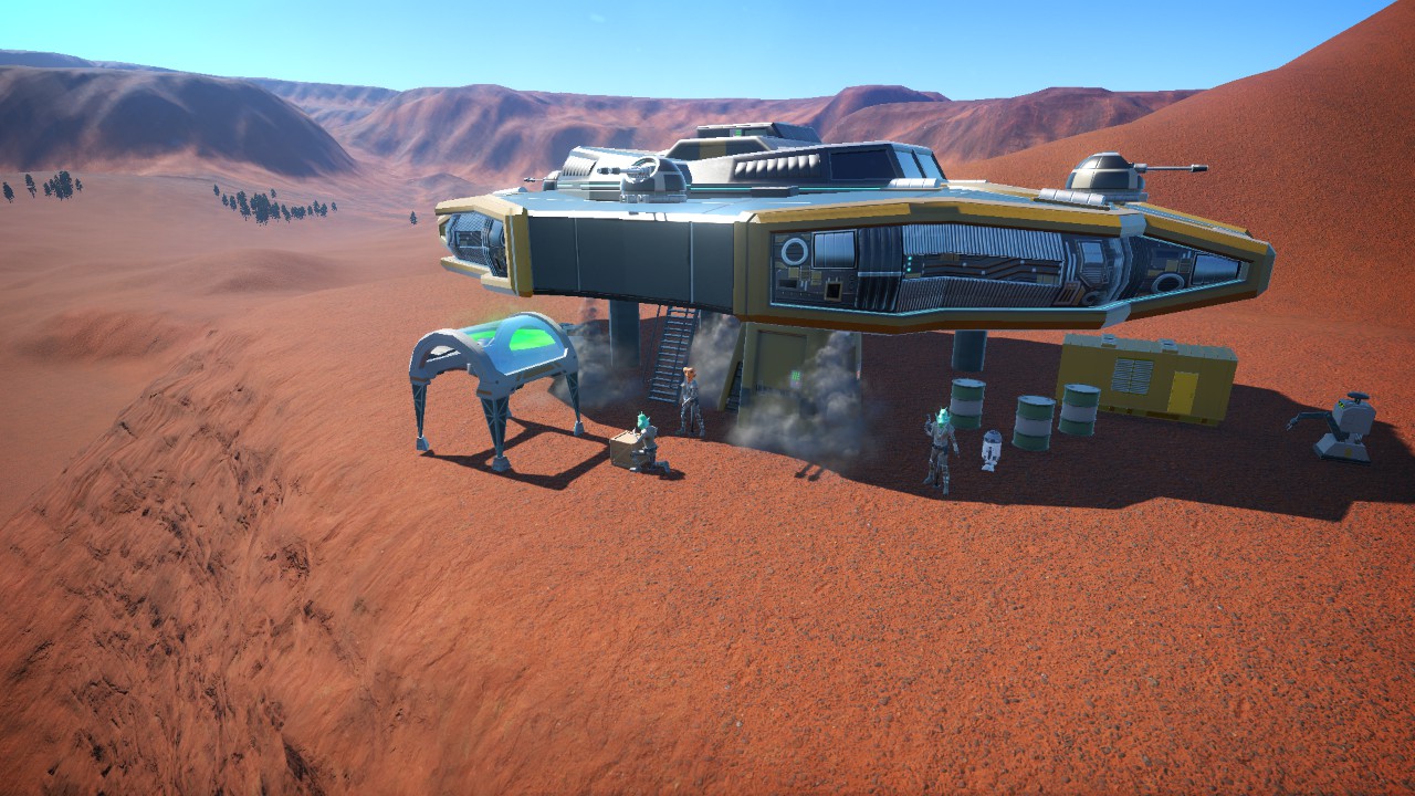Space  transporting ship