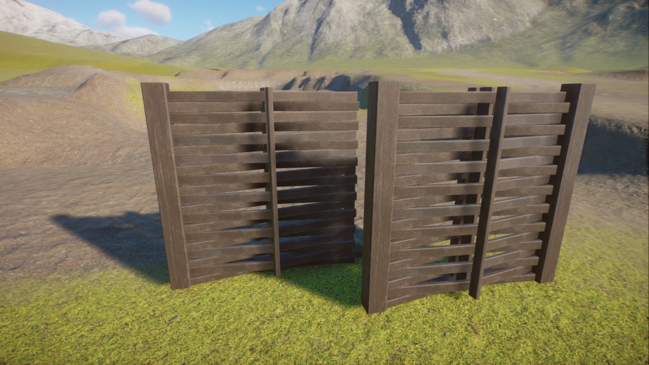 Lattice fence pieces