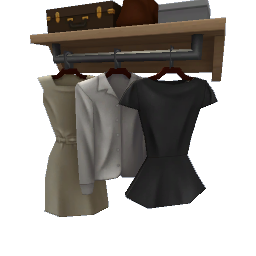Hanging clothes rail F