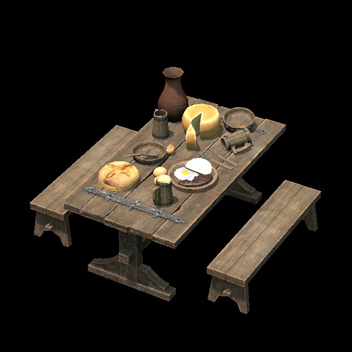 medieval tavern table