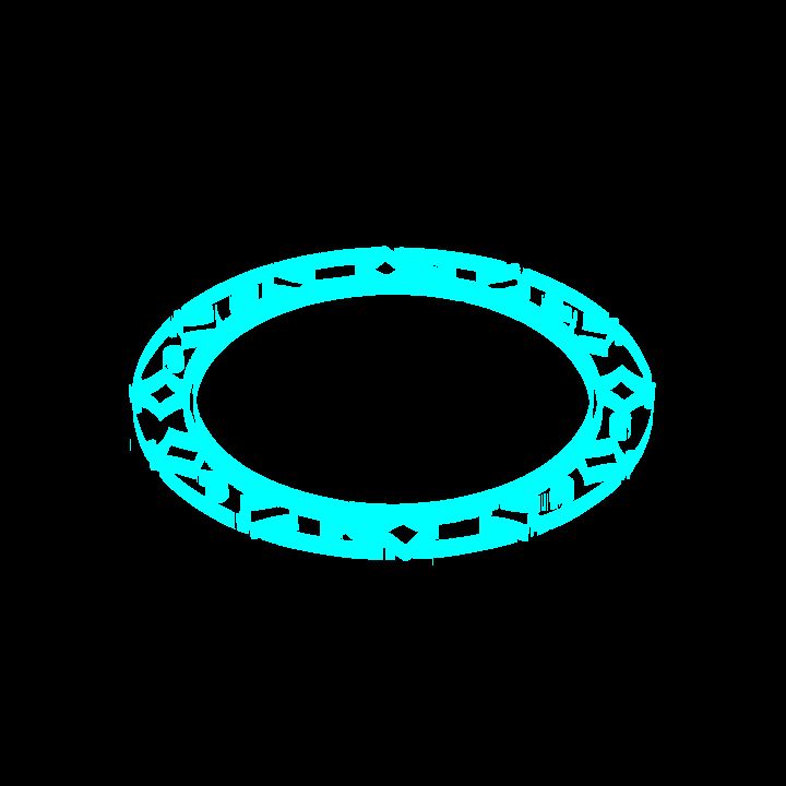A glowing sigil - blue circle 1