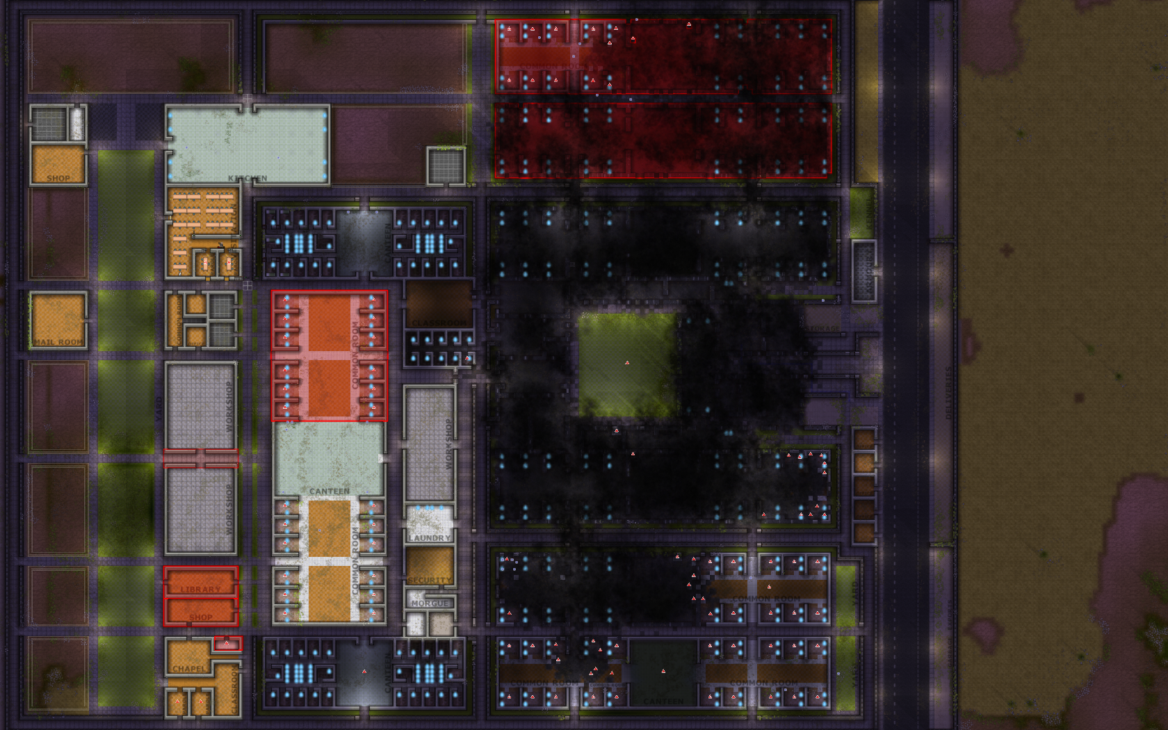 I burned down this prison from the workshop lmao