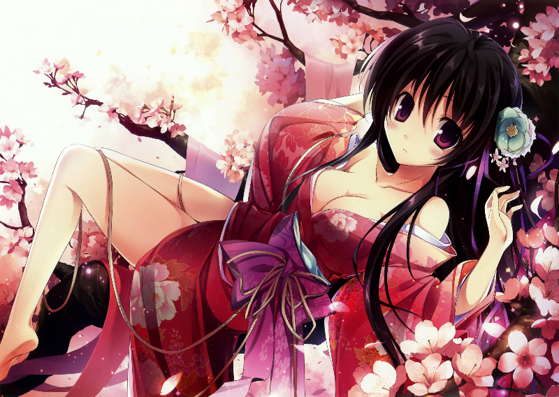 Girl in Kimono