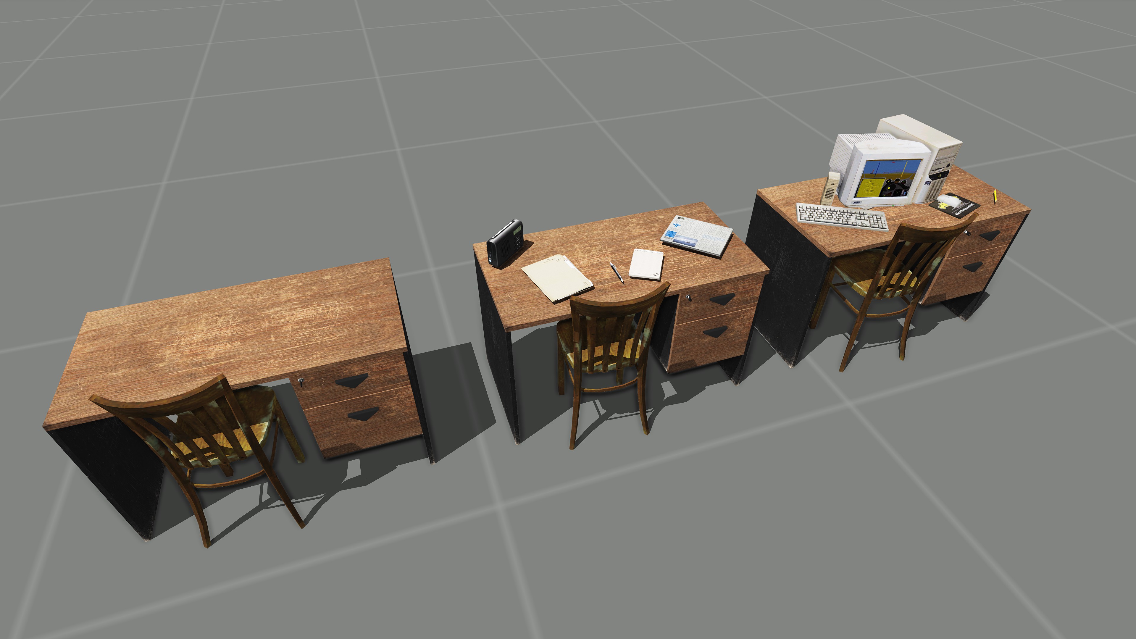 Old Desks Set