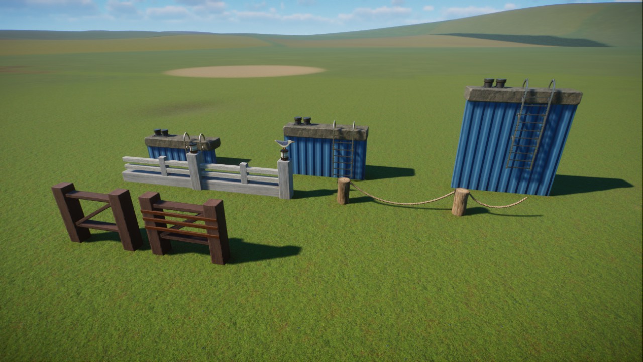 Harbour wall set