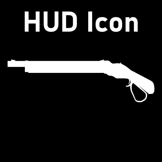 Call of Duty Modern Warfare 2 (2009) - Model 1887 HUD Icon (Pump Shotgun)
