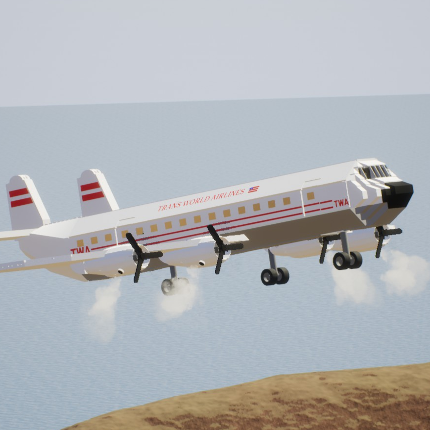 Softbody AIR LINER Lockheed L-1049 Super Constellation Trans World Airlines (TWA)