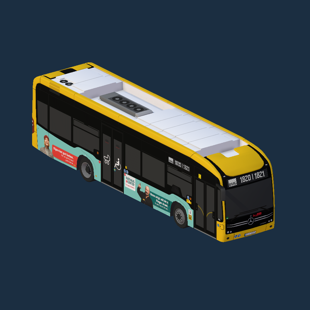MB eCitaro - BVG (BeBerlin - Rathaus Center Pankow & Ohne Dachband)